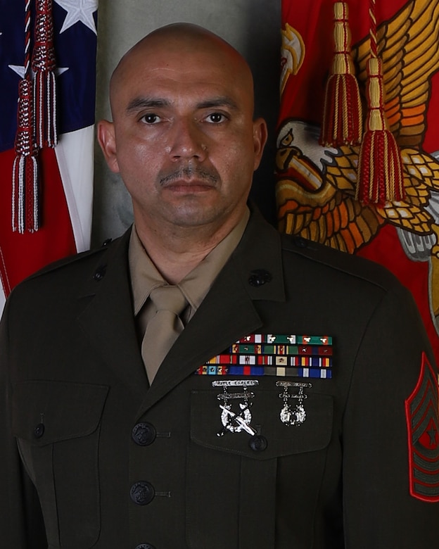 Sgt. Maj. G. Guzman, I MEF Information Group Sergeant Majo