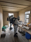 Soldiers from the Montana Army National Guard’s 631st Chemical Company analyze a simulated chemical agent inside a training facility during Northern Strike 26-2 at Camp Grayling, Michigan, in August 2026.
