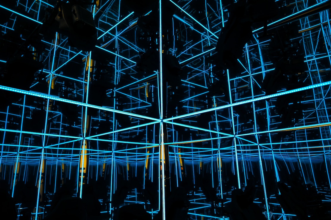 The Lumena MindGym at F.E. Warren Air Force Base, Wyoming, Oct. 30, 2024. The Lumena MindGym is a fully immersive environment made using isolation, light, reflections and sound principles to stimulate a persons neuroplasticity and enhance mental focus. (U.S. Air Force photo by Airman 1st Class Mattison Cole)