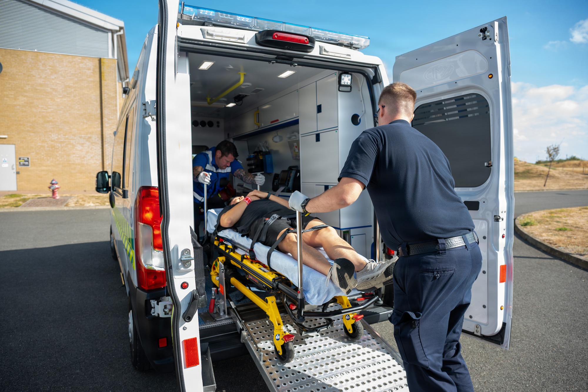 RAF Croughton conducted an Active-Shooter Exercise on Aug. 24, 2026. The exercise evaluated coordinated emergency response and casualty-evacuation while defenders practiced securing the facility while assisting injured personnel.