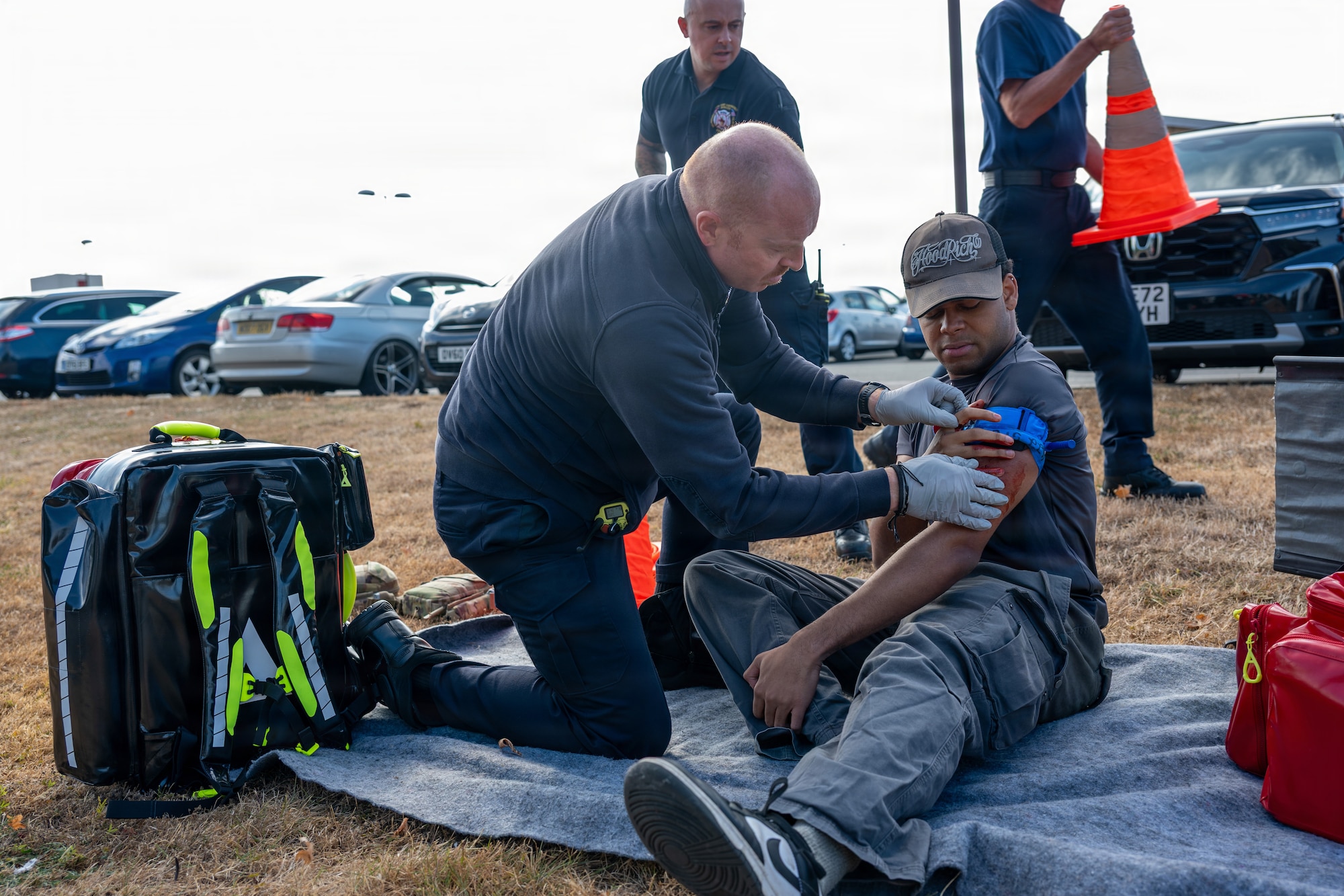 RAF Croughton conducted an Active-Shooter Exercise on Aug. 24, 2026. The exercise evaluated coordinated emergency response and casualty-evacuation while defenders practiced securing the facility while assisting injured personnel.