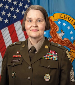 Command Sergeant Major Petra M. Casarez serves as the Senior Enlisted Leader for Defense Logistics Agency as of Sept. 18, 2025.