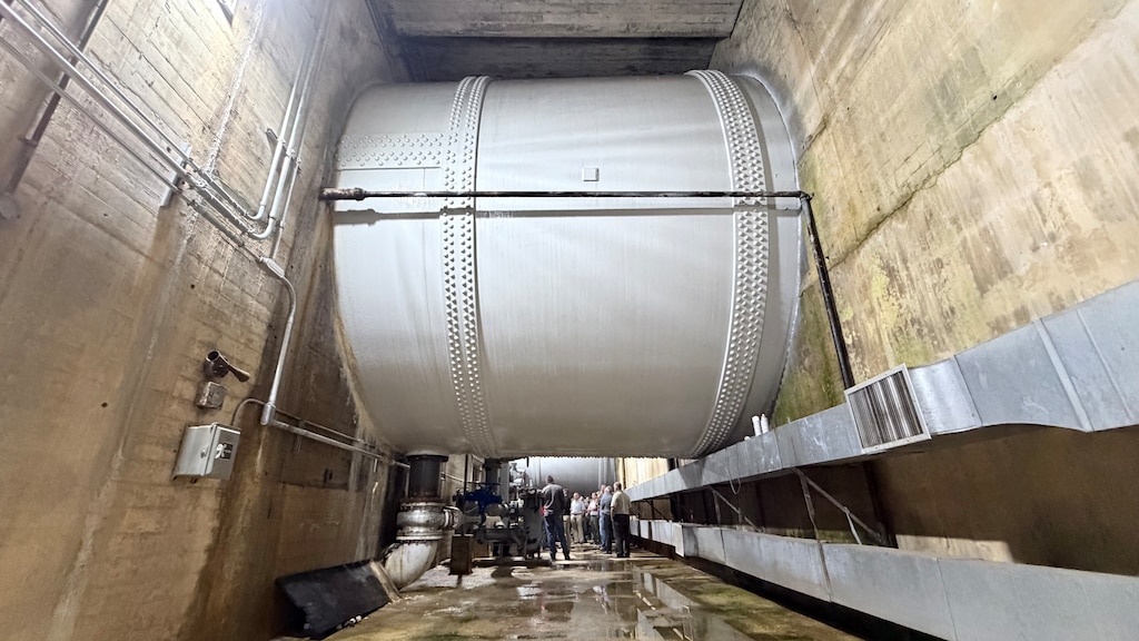 Participants of a dam safety tabletop exercise tour the powerhouse and penstocks Aug. 20, 2026, at Wolf Creek Dam. The dam is located on the Cumberland River in Jamestown, Kentucky, and forms Lake Cumberland. (USACE Photo by Lee Roberts)