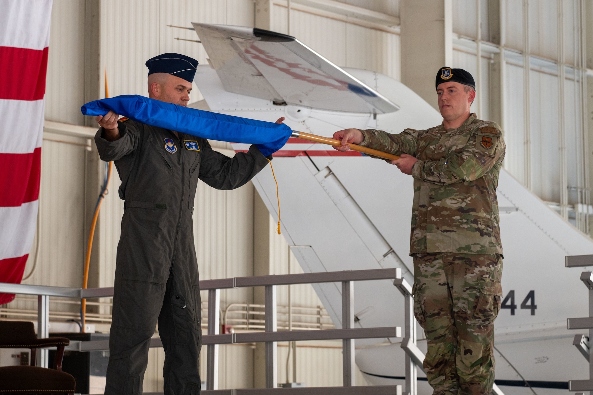 Sunset Flyaway ceremony for the T-1A Jayhawk VAFB