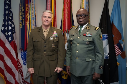 The Vice Chairman of the Joint Chiefs of Staff met yesterday at the Pentagon with Lieutenant General Fructueux Gbaguidi, Chief of the Defence Staff of Benin
