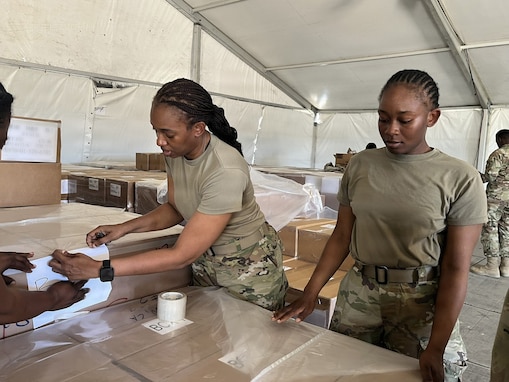 310th Sustainment Command (Expeditionary) units evaluated on mission essential tasks during Operation Bold Eagle