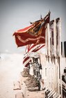 Ten battlefield crosses stand in honor of fallen Marines with 2nd Battalion, 1st Marine Regiment, 1st Marine Division, during a memorial ceremony at Prince Sultan Air Base, Kingdom of Saudi Arabia, Sept. 12, 2021.  The ceremony was held to honor the 10 Marines with 2nd Bn., 1st Marines, who were killed in a suicide attack on Aug. 26, 2021, during the U.S. military withdrawal from Afghanistan.