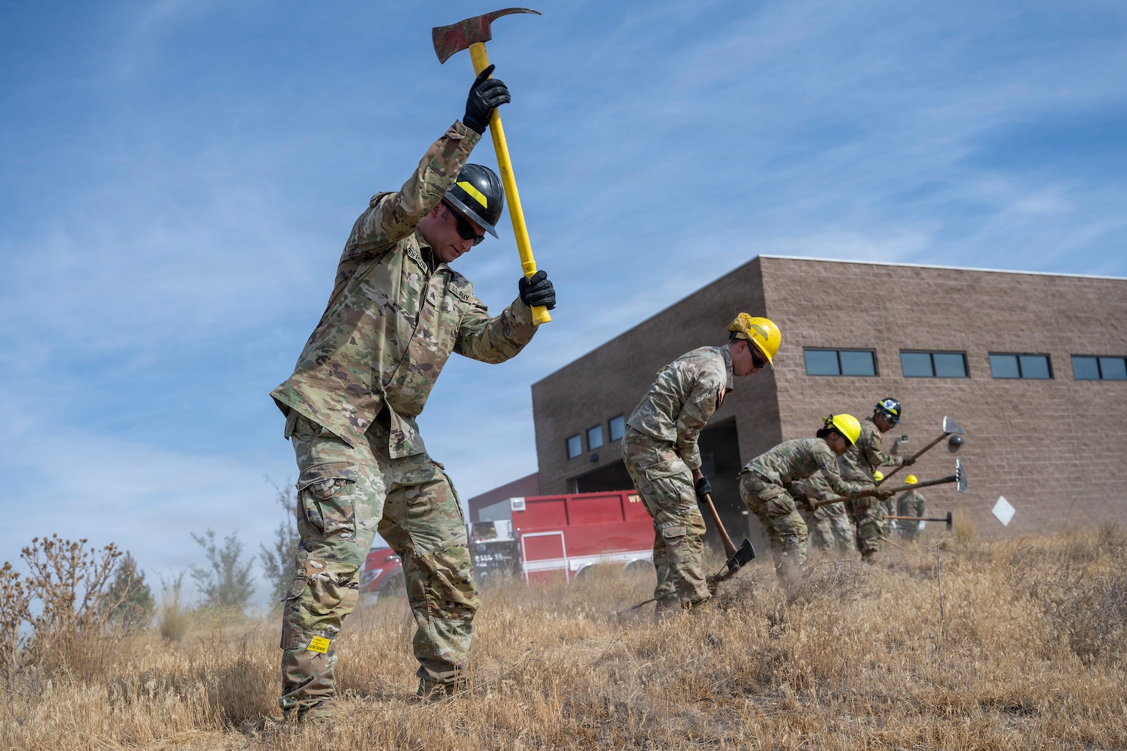 Idaho Air and Army National Guard members participate in Red Card certification training at Orchard Fire and Emergency Services at Camp Orchard, Idaho, Aug. 17-21 and Aug. 24-29, 2026.
