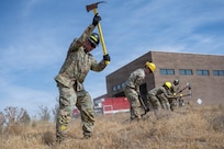 Idaho Air and Army National Guard members participate in Red Card certification training at Orchard Fire and Emergency Services at Camp Orchard, Idaho, Aug. 17-21 and Aug. 24-29, 2026.