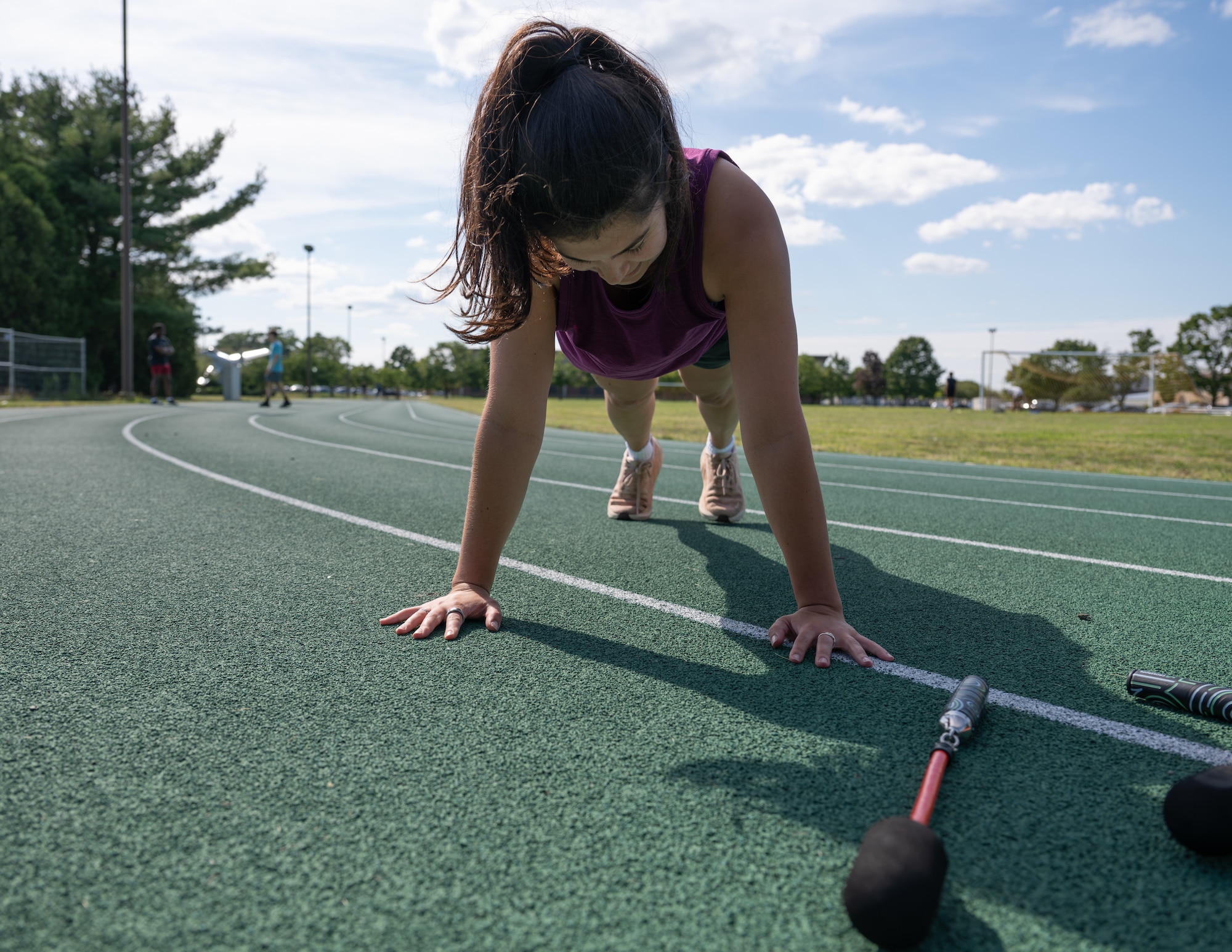 Image of person doing a push up.
