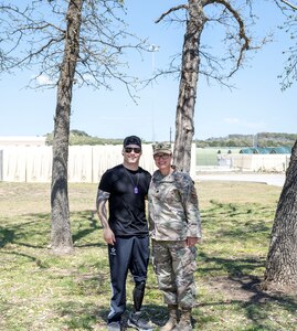 Lt. Col. Tammie Canada & retired Army Staff Sgt. J.P. Lane