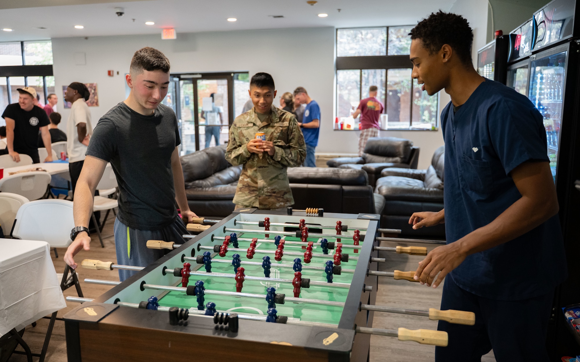 U.S. Air Force Airmen and civilians from across Joint Base Andrews play games