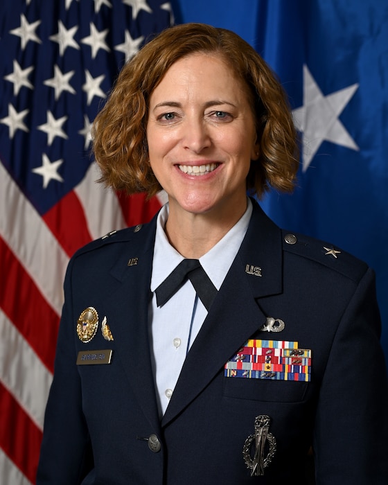 This is the official portrait of Brig. Gen. Cathy Barrington.