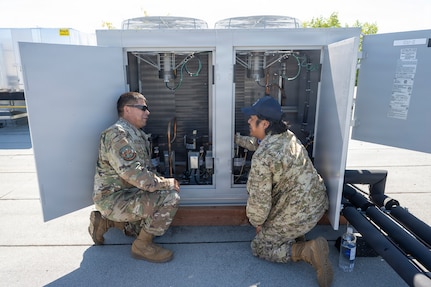 U.S. Air National Guard Airmen assigned to the 124th Civil Engineer Squadron, Idaho Air National Guard, complete infrastructure projects during a deployment for training at Canadian Forces Base Cold Lake, Alberta, Canada, Aug. 15-29, 2026.