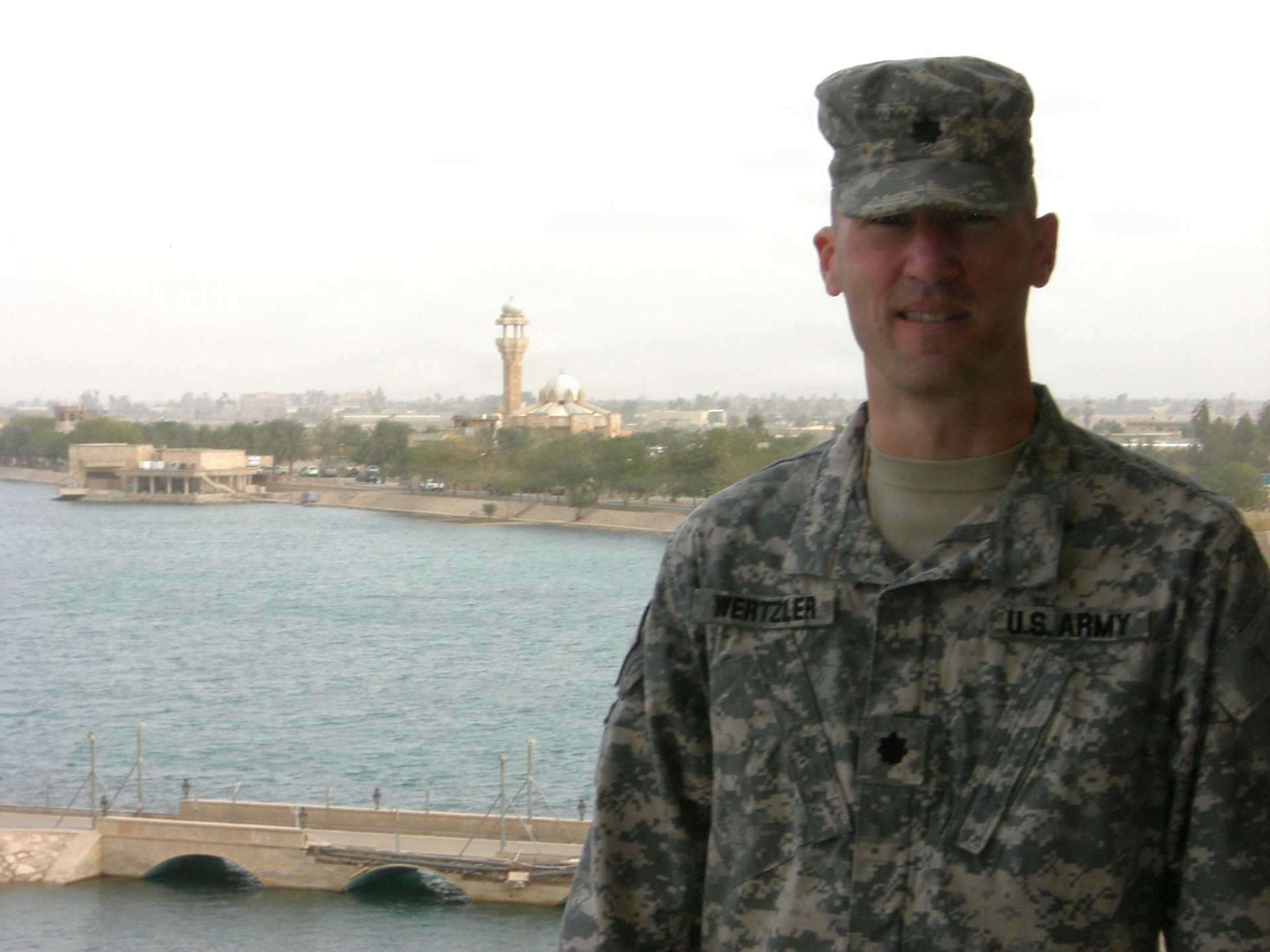 U.S. Army Lt. Col. Brian Wertzler in Iraq from 2007-2008.