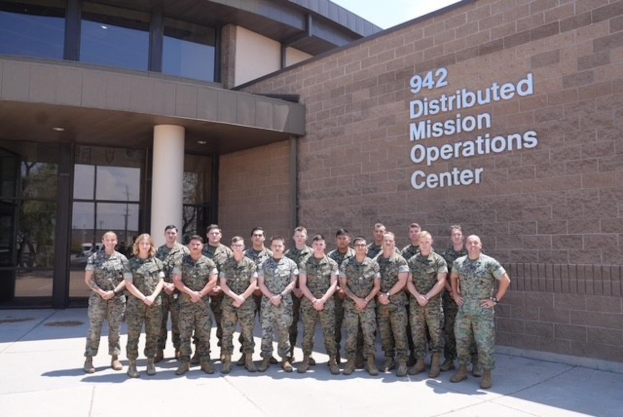 group uniformed US Marines