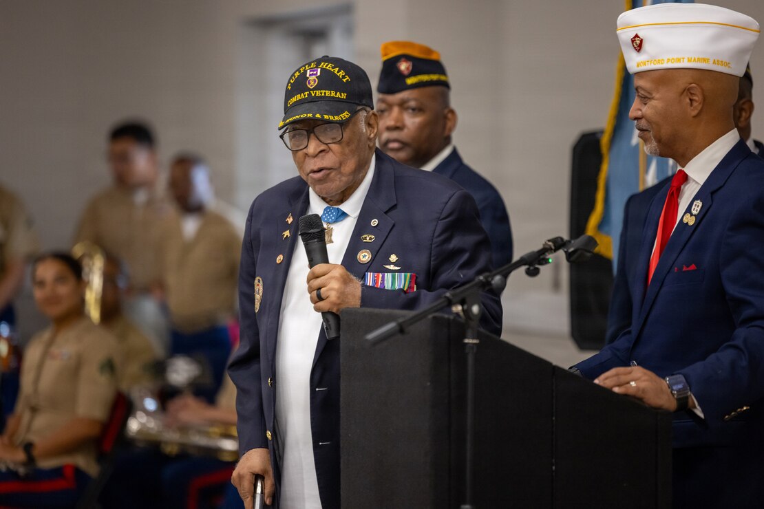 Montford Point Marines honored during Congressional Gold Medal ceremony at Camp Johnson