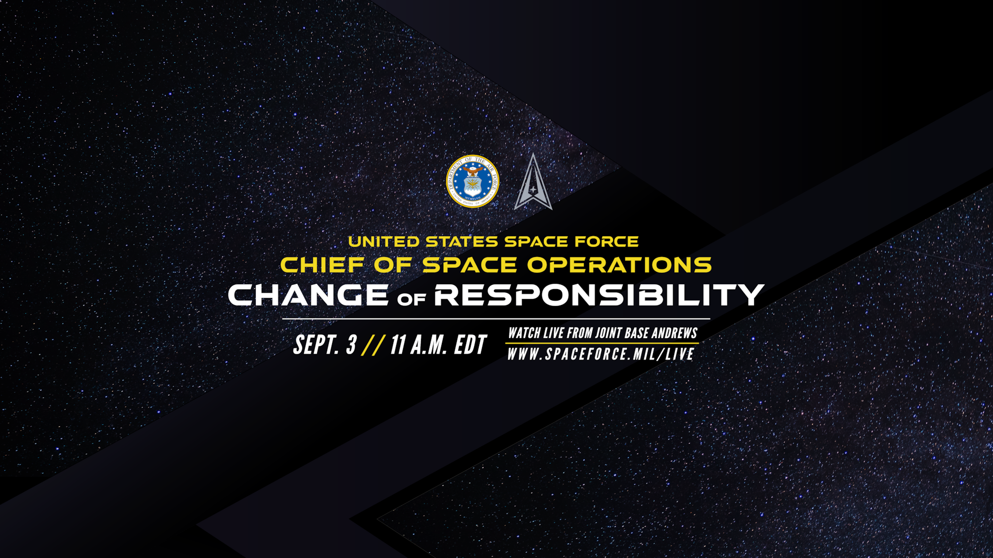 USSF Change of Responsibility graphic.