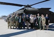 Leaders from the Kentucky National Guard hosted six state legislators at the Army Aviation Support Facility on Boone National Guard Center, March 9. During the visit, senior leaders, including Maj. Gen. Haldane Lamberton, Kentucky’s adjutant general, provided an overview of the organization’s missions and accomplishments over the past year. (U.S. Army National Guard photo by Sgt. 1st Class Benjamin Crane)