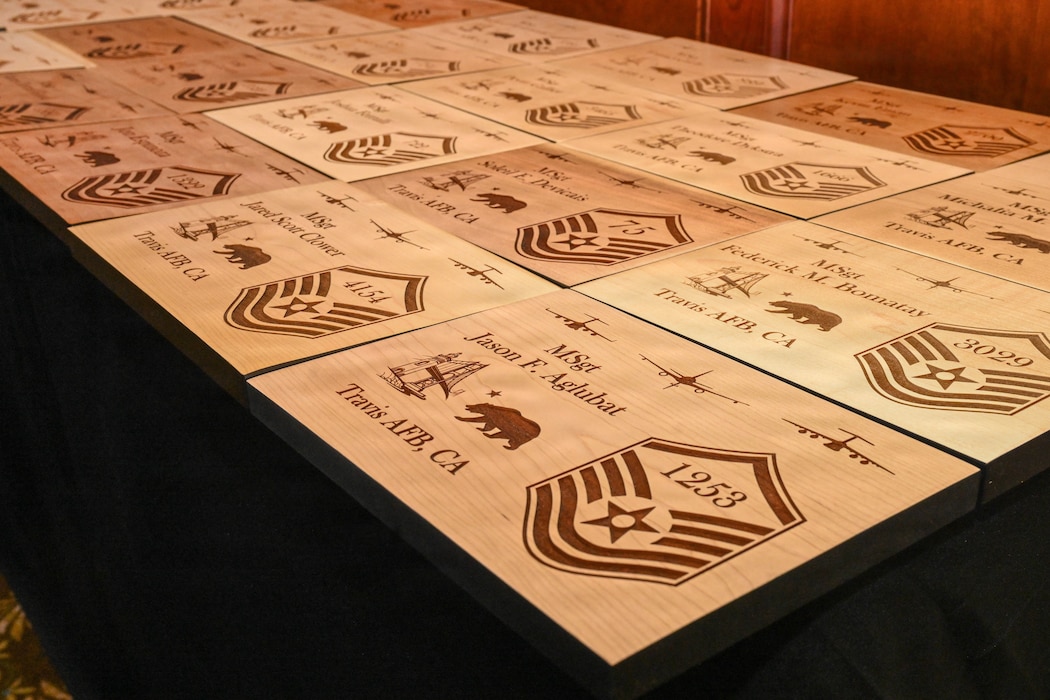 Awards on display