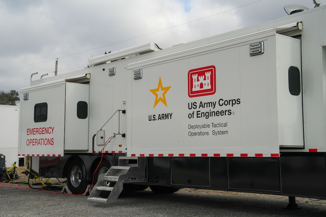 the outside of a tactical operations truck.