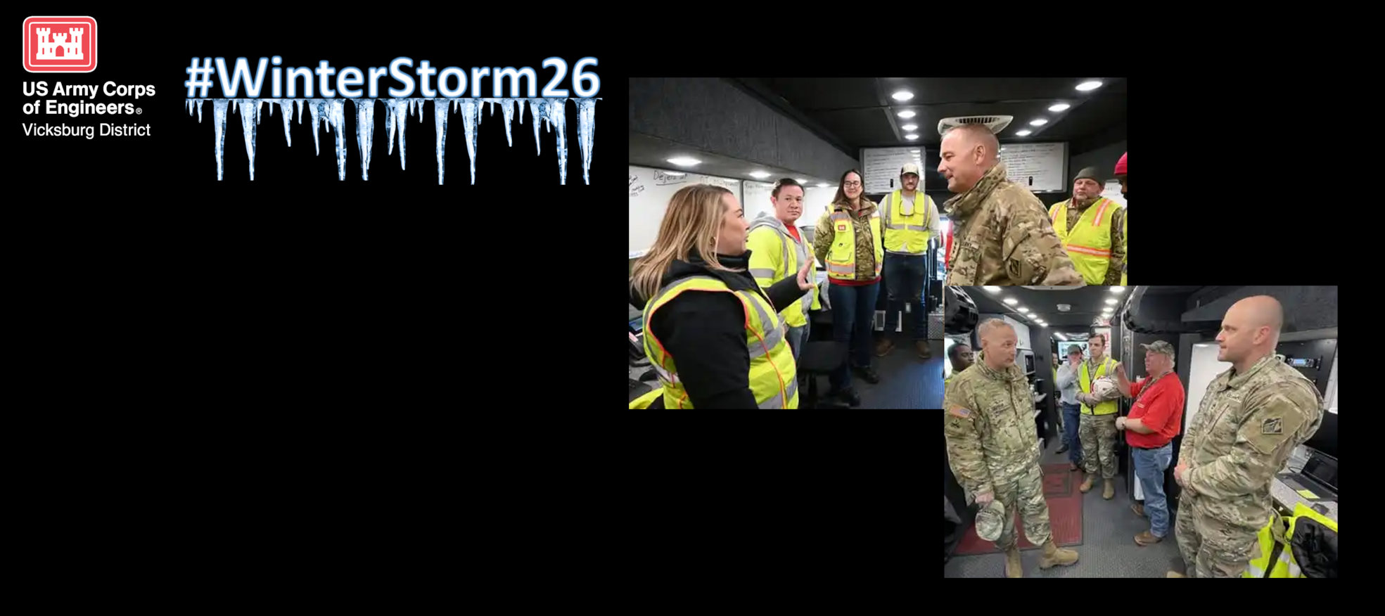 Army Chief of Engineers, LTG Graham, stopped by the Generator Staging Base in Grenada, Mississippi, yesterday to thank and encourage the Temporary Emergency Power team. USACE is providing support for FEMA Federal Emergency Management Agency's and  Mississippi Emergency Management Agency's response to the winter storm by installing generators at critical public infrastructure. During emergencies, we are here for you when called upon…before, during and after disasters strike.