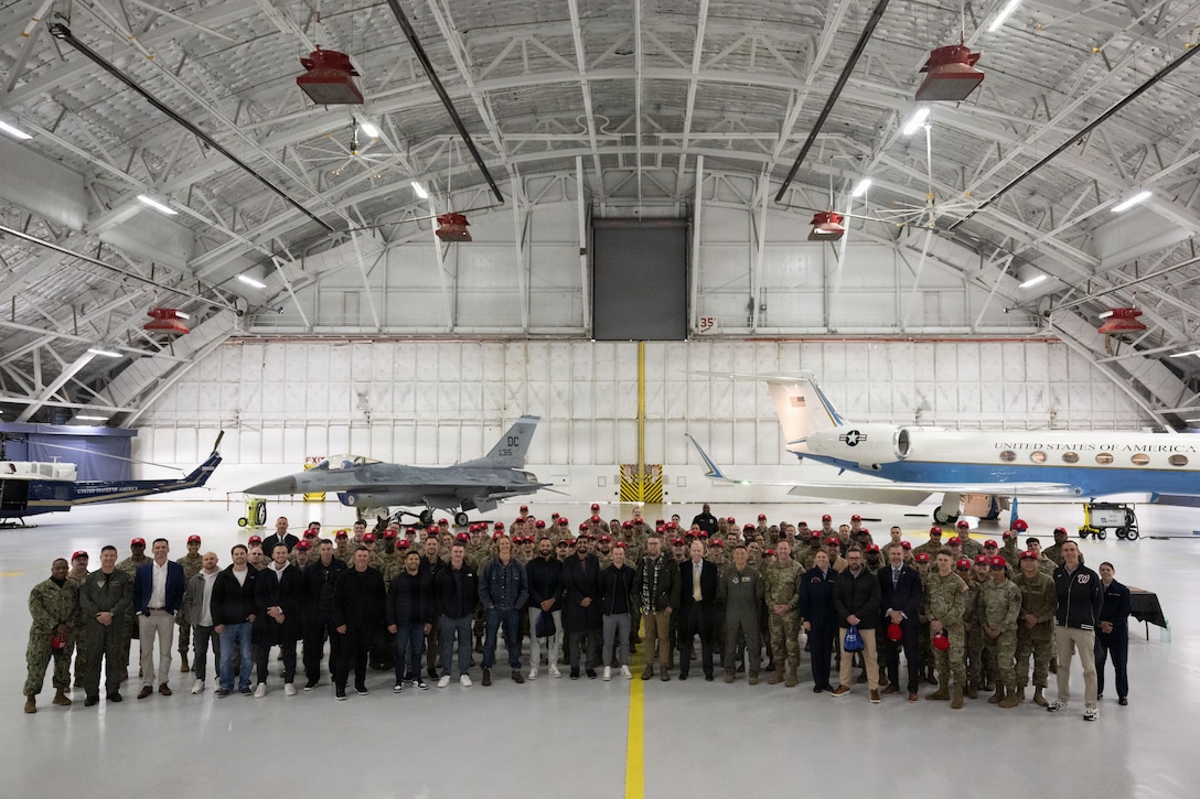 Photo of Washington Nationals visit to Joint Base Andrews