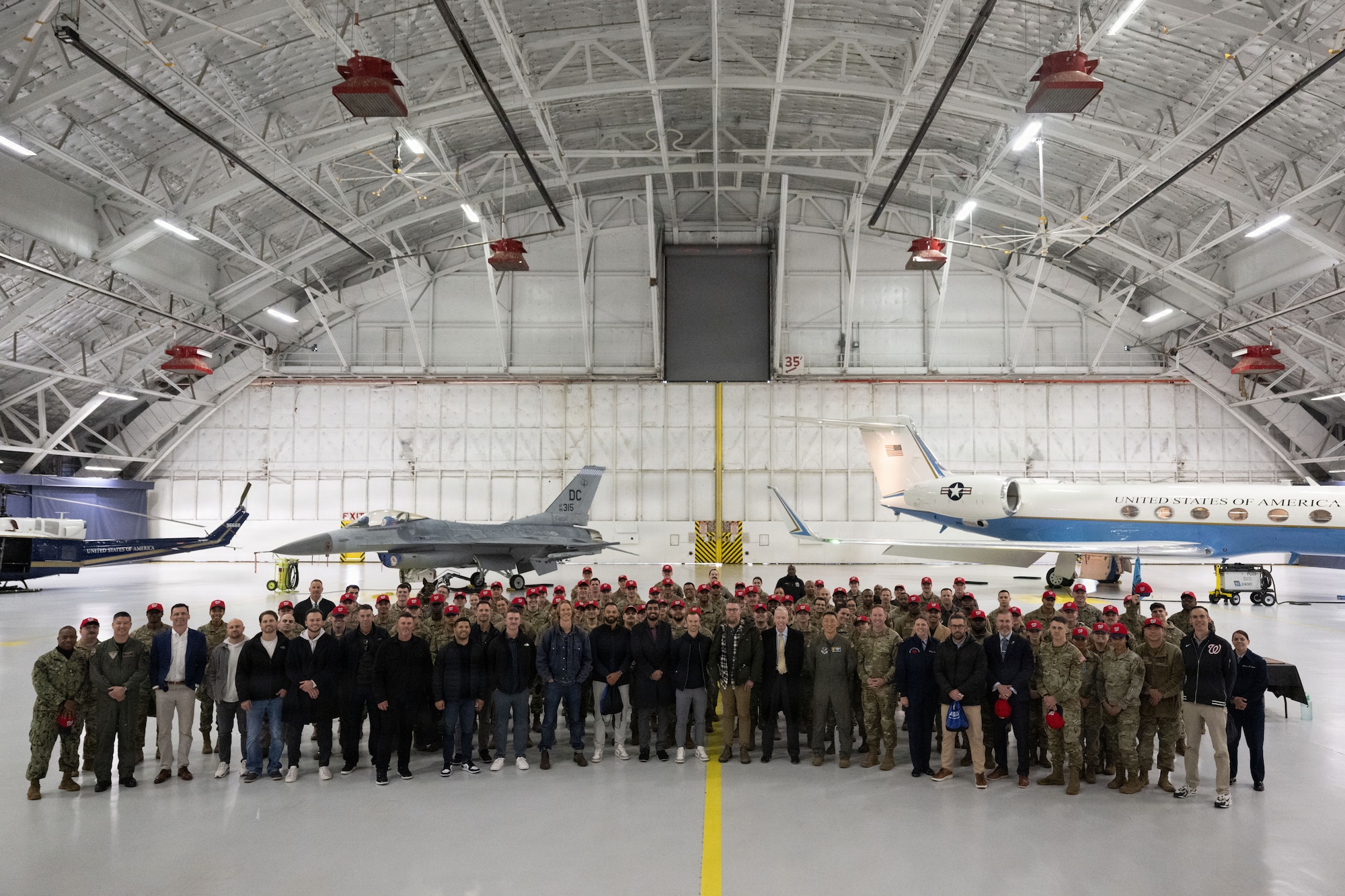 Photo of Washington Nationals visit to Joint Base Andrews