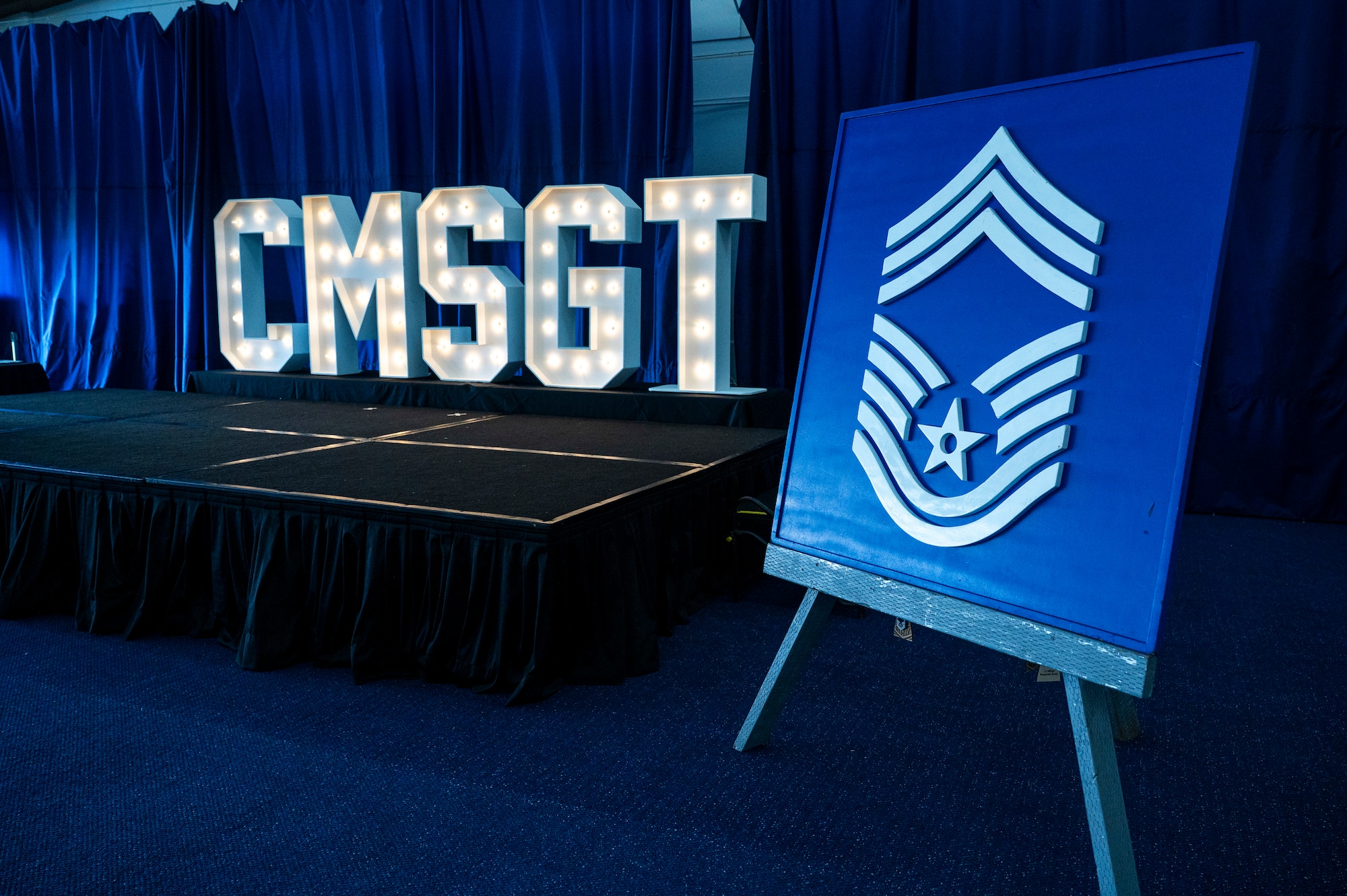 The event, attended by Airmen, family and friends, recognized the dedication and leadership of the Airmen who have been selected for the highest enlisted rank in the Air Force.