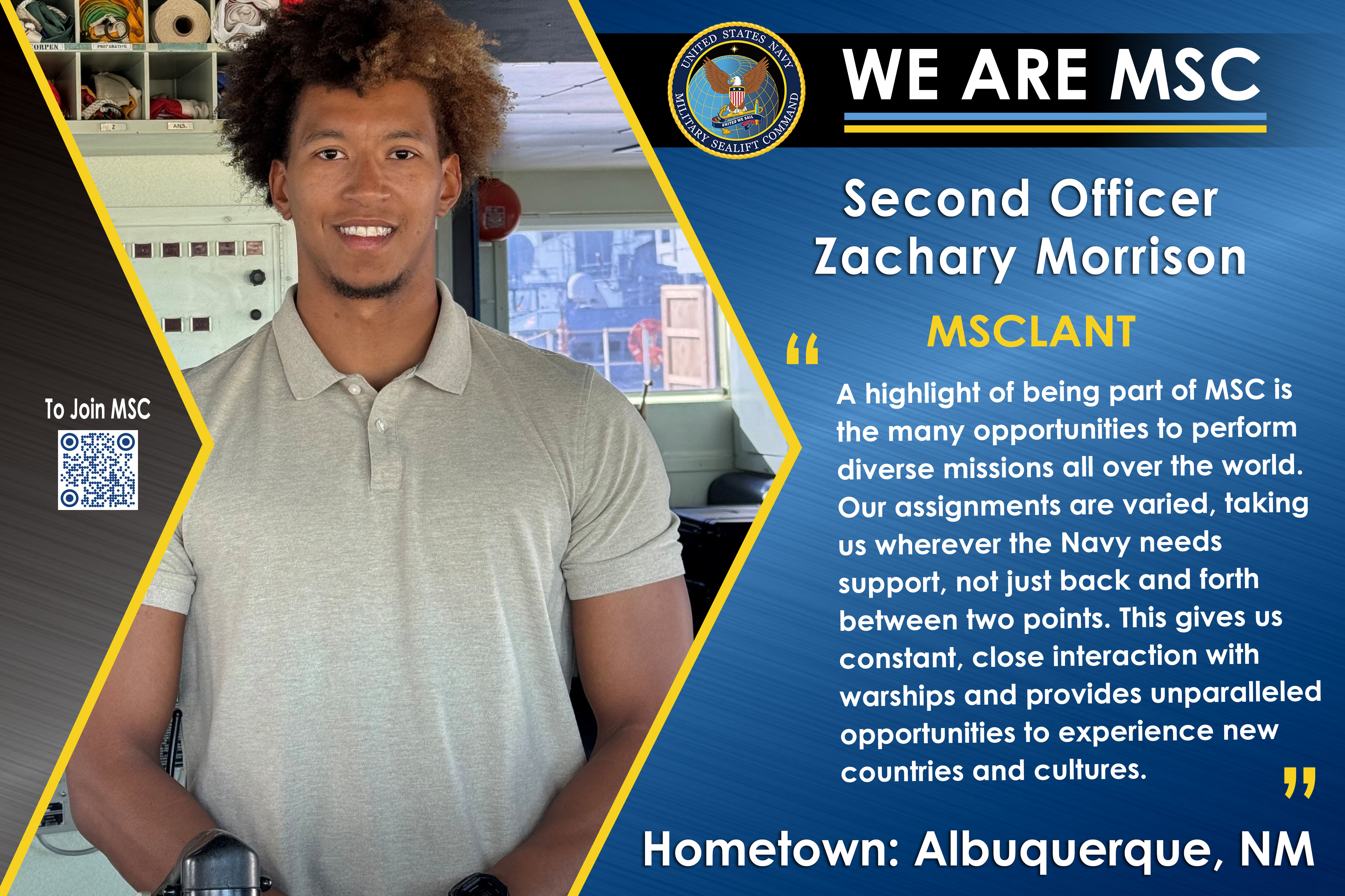We Are MSC: Second Officer/Navigator Zachary Morrison