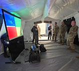 Washington Guard Airmen assigned to the 111th Contingency Response Squadron conduct training during the unit’s first scheduled drill weekend Jan. 29, 2026, at Fairchild Air Force Base, Washington.