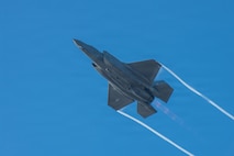 A U.S. Air Force F-35 Lightning II from the 115th Wing, Wisconsin Air National Guard, takes flight during exercise Sentry Aloha 26-1 at Joint Base Pearl Harbor-Hickam, Hawaii, Jan. 27, 2026.