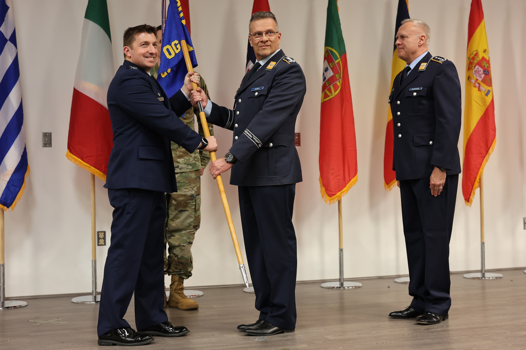 German Air Force Col. Timo Heimbach assumes command of the 80th Operations Group