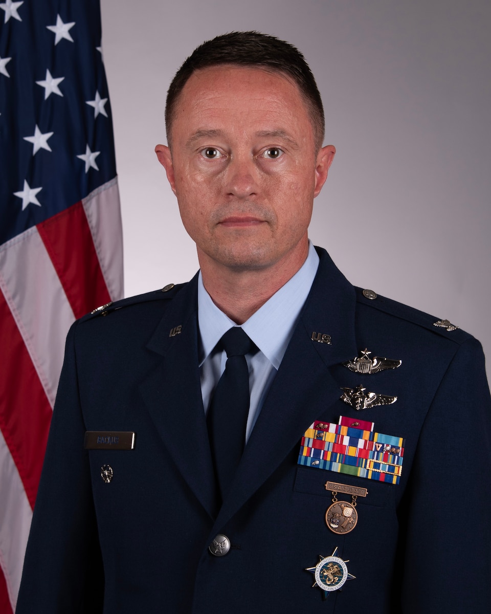 This is the official portrait of Col. (Dr.) Christopher E. Backus.