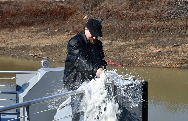 The U.S. Army Corps of Engineers (USACE) Vicksburg District held a christening ceremony on Feb. 4 to officially welcome a new floating plant crew boat to its fleet. The Vessel Crew Boat BISHOP is a 44-by-14-foot aluminum crew transfer vessel designed to support the Dredge Jadwin. With a 28-passenger capacity, the boat will ferry personnel and supplies along the Mississippi River, enhancing operational efficiency and mission readiness. It is named for Charles Lewis Bishop, Sr. who worked for the Vicksburg District for 27 years.