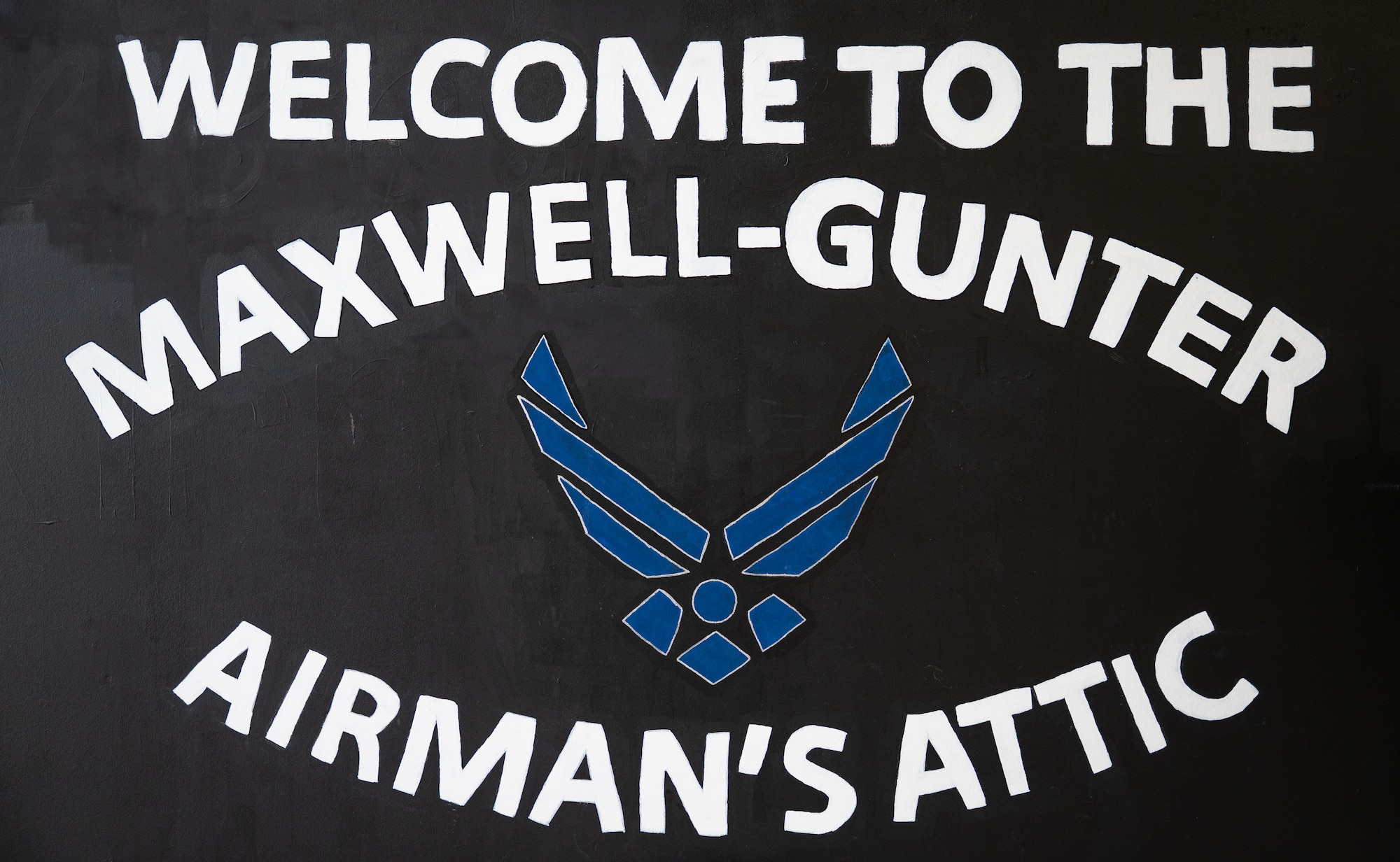 A mural on the wall at the Airman’s Attic walls on Maxwell Air Force Base, Alabama, Jan. 30, 2026.