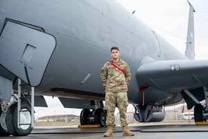 Airman poses for a photo.