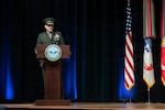U.S. Marine Corps Gen. Francis L. Donovan, the Commanding General of U.S. Southern Command, delivers remarks during his Assumption of Command ceremony in the Pentagon, Feb. 5, 2026. Donovan, who served as the Vice Commander of U.S. Special Operations Command from Sep. 2022 to Feb. 2026, assumed command of U.S. Southern Command during a ceremony attended by distinguished guests, including general and flag officers from across the joint force. (U.S. Marine Corps photo by Cpl. Abigail Hutcheson)