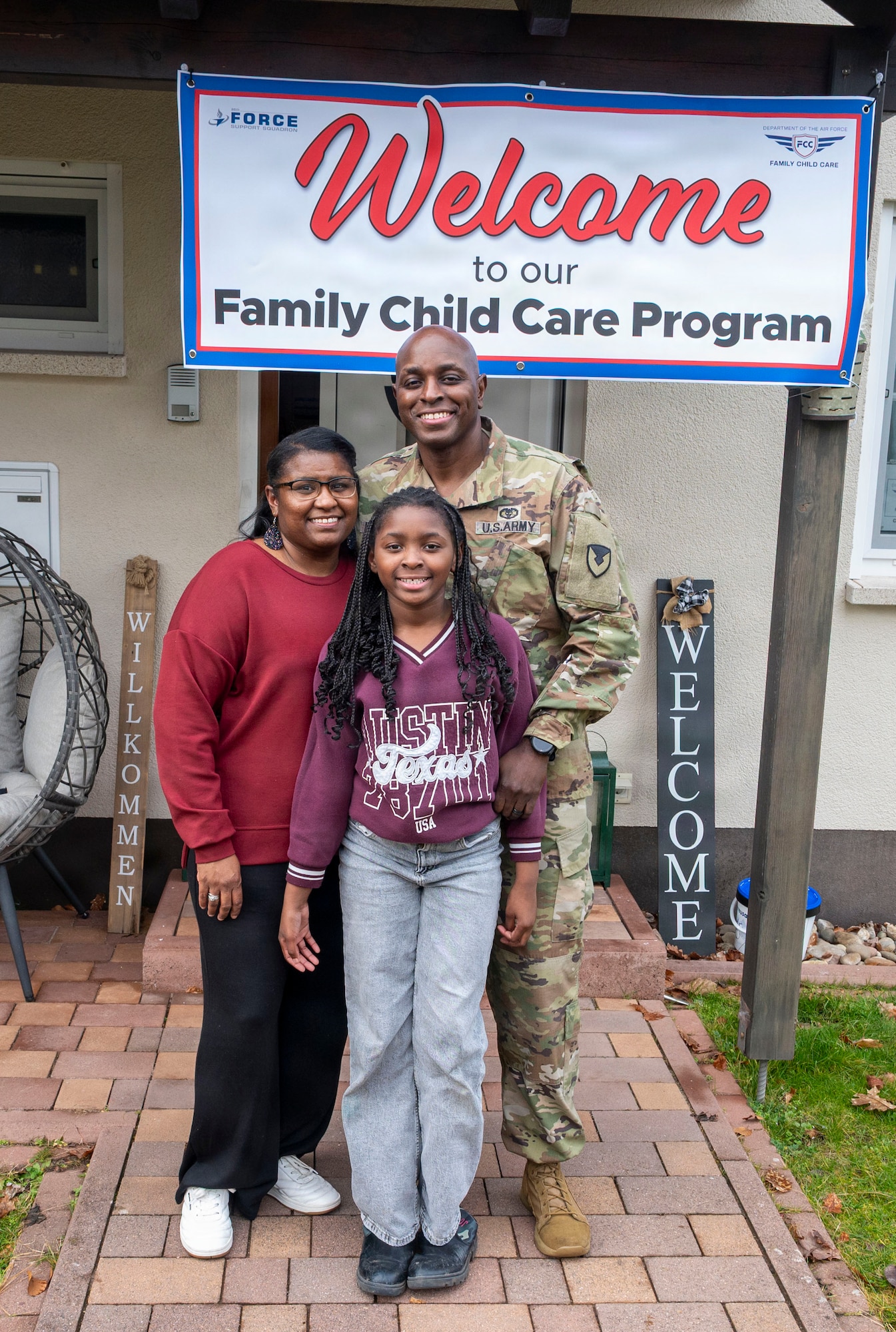people pose for photo