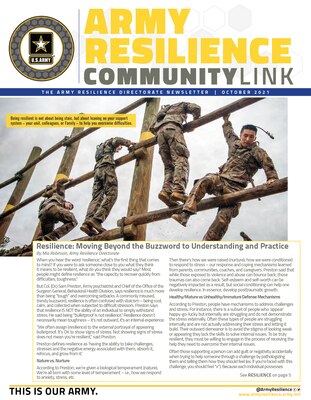 DPRR Community Link Newsletter - October 2021