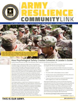 DPRR Community Link Newsletter - April 2021