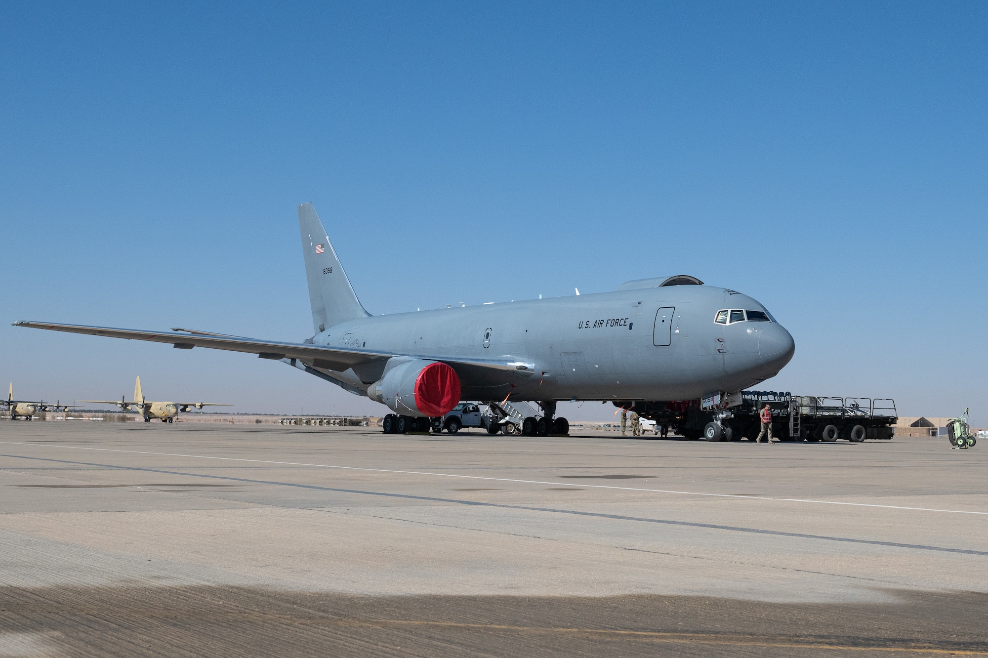 Next-generation air tankers arrive in CENTCOM AOR, Jan. 8, 2026.