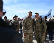 Illinois Army National Guard Sgt. Diego Santiago and Spc. Manuel Noa pose for a photo for their families.