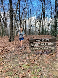 Arnold Air Force Base employee Ashley Rose-Nalin accomplished a running milestone for herself in completing the Fall Creek Falls 100-mile race. She completed the race in 29 hours and 29 minutes. The annual race took place on Nov. 22-23, 2025, at Fall Creek Falls State Park in Spencer, Tenn. (Courtesy Photo)