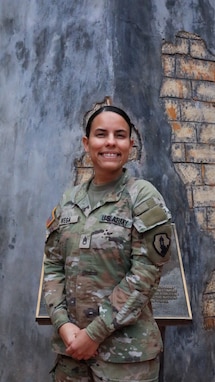 Staff Sgt. Sharlene Vega supports 1st Mission Support Command Soldiers, Family members