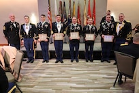 Soldiers were presented the Order of St. Maurice – Centurion during the 33rd Infantry Brigade Combat Team military ball Feb. 7, 2026.