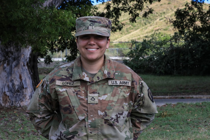 Army Reserve Pfc. López: Service, family and career goals