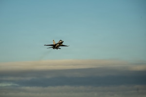 A U.S. Air Force F-16 Fighting Falcon aircraft assigned to the 175th Fighter Squadron, South Dakota Air National Guard, takes off from the Savannah Combat Readiness Training Center, or CRTC, during exercise Sentry South 26.1 at the Savannah Air National Guard Base, Georgia, Jan. 23, 2026.