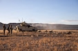 Soldiers assigned to 10th Cavalry Regiment, 3rd Armored Brigade Combat Team, 4th Infantry Division conduct a live-fire exercise in support of an M2A3 Bradley Fighting Vehicle during Ivy Sting 4 on Fort Carson, Colorado, Jan. 30, 2026.