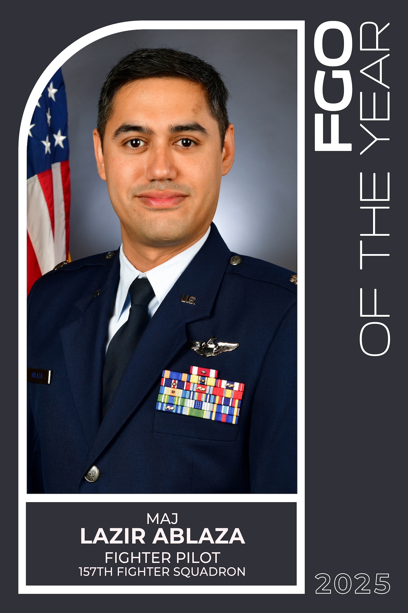 A graphic depicting an annual award winner from the South Carolina Air National Guard